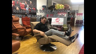 HUKLA CB26 Relaxsessel elektr Akku Herz Waage Aufstehhilfe small Sroff camel by profischnappde [upl. by Ardnik]