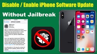 How to Enable  Disable iPhone Software Update without Jailbreak [upl. by Aidam]