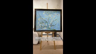 Branches with Almond Blossom Oil Painting  Vincent van Gogh Art Reproduction by Hand [upl. by Hickie]