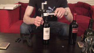 7 How to Open a Bottle of Wine with a lever style corkscrew  SuppleWinecom [upl. by Halliday]