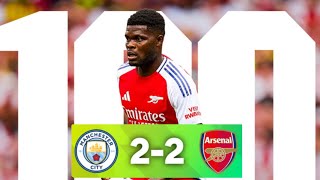 Man City 22 Arsenal • Partey’s 100 Premier League appearance • Rodrigo injury  yellow card [upl. by Alansen]