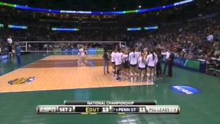 PENN STATE vs BYU NCAA 2014 VOLLEYBALL FINALS Set 2 [upl. by Mccallion]