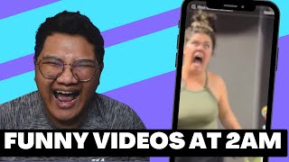 Airport Funny VIdeo  Reacting to Hilarious Videos at 2 AM [upl. by Ruddy187]