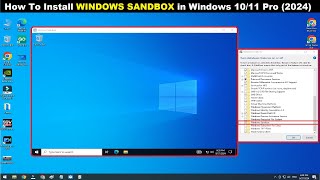 How to Install WINDOWS SANDBOX in Windows 1011 Pro Edition 2024 [upl. by Ayoted]