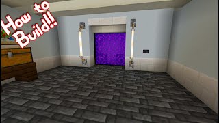 How to Make A Bedrock 121 on and off Portal A Minecrafters Guide to Minecrafting bedrock [upl. by Jessabell]