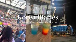 KOREA DIARIES  EPISODE 7 Gwangjang Market amp Lotte Tower [upl. by Gibbons686]