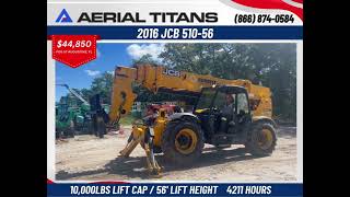 2016 JCB 51056 SN6901 FOR SALE jcb telehandler [upl. by Llenrup]