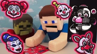 Five Nights at Freddys Sister Location Fnaf Poster Stickers mymoji dorbz Sanshee unboxing [upl. by Anuahsed]