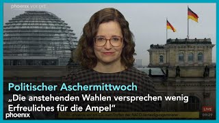 phoenix nachgefragt mit Henrike Roßbach zum Politischen Aschermittwoch am 150224 [upl. by Yelkcub]