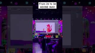 From 2d To 3d On Adobe Max animation ai animationtools [upl. by Uhile460]