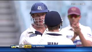 Sheffield Shield Final 20092010 Victoria v Queensland [upl. by Lacsap]