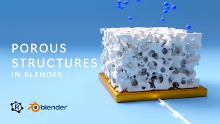 Porous material structures in Blender [upl. by Arondel]