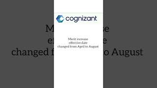 Cognizant merit increase update 2024 cognizant salaryhike [upl. by Dusza]