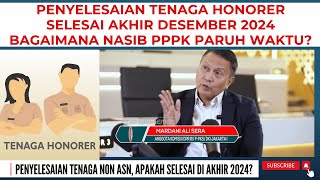 🔴 TIDAK ADA LAGI TENAGA HONORER SETELAH 2024 BAGAIMANA NASIB PPPK PARUH WAKTU [upl. by Gaillard]