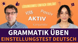 Grammatik üben  Sprachverständnis deutschlernen einstellungstest [upl. by Ettenad]