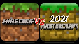 Minecraft PE VS Mastercraft 2021 [upl. by Atilemrac189]