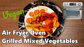 Air Fryer Oven Grilled Mixed Vegetables  HYSapientia Air Fryer Oven Recipes [upl. by Raychel]