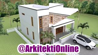 Plan per Shtepi me dy kate 9x10 metra  Arkitekti Online [upl. by Winston]