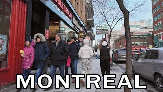 Montreal Walk West part of Downtown  December 2024 [upl. by Cadmann]