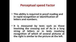 Thurstons Group Factor theory IntelligenceEducationalPsychology BEdampMEdBScampMSc DrMarieswari [upl. by Sternberg]