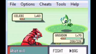 Catching Celebi In Pokemon Emerald [upl. by Oelc]