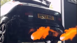 MK2 FORD FOCUS ST NKE EXHAUST FLAMER KIT INSTALL AND RESULTS [upl. by Nafets422]