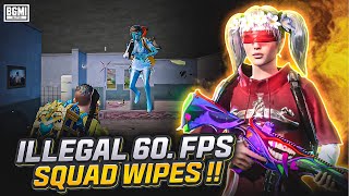 FASTEST 60 FPS PLAYER  🔥 FASTEST 1V4 CLUTCHES  BGMI 🔱 [upl. by Devonne]