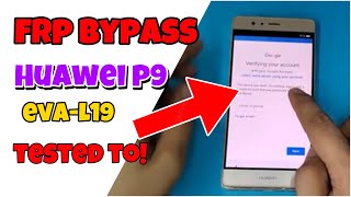 Huawei P9 Frp Bypass via test point  EVAL19 [upl. by Nylirehs]