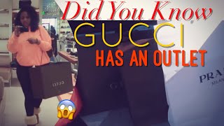 First Time At The GUCCI and PRADA OUTLET [upl. by Yrdua]