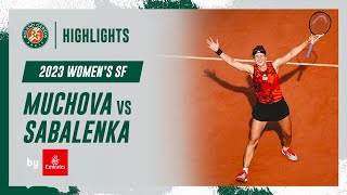 Muchova vs Sabalenka Semifinal Highlights  RolandGarros 2023 [upl. by Nirda]