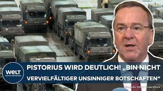 BORIS PISTORIUS NATOGipfel in Brüssel – Bei dieser Frage wird der Verteidigungsminister deutlich [upl. by Gaither]