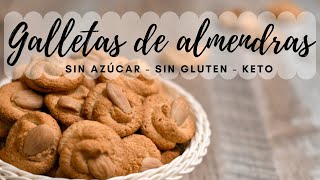 GALLETAS DE ALMENDRAS SIN AZÚCAR NI HARINA [upl. by Kohler]