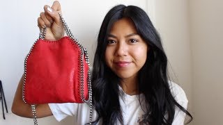 WHATS IN MY BAG  REVIEW  STELLA MCCARTNEY TINY FALABELLA [upl. by Bowlds]