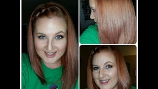 Review and Demo of Revlon ColorSilk Bright Auburn Medium Auburn [upl. by Matheny]