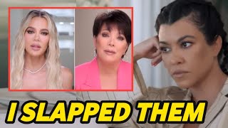 JEALOUS🛑 Kourtney Kardashian Slaps Mom Kris Jenner and Khloé Kardashian for Being Too jealous [upl. by Portwin]