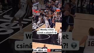 Elképesztő jelenetek 👽 wembanyama spurs nba dunk basketball [upl. by Bahe]