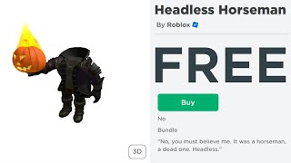 Roblox Accidentally Made Headless FREE [upl. by Dnumsed]