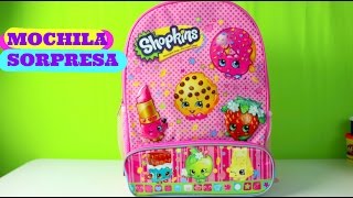 Mochila Sorpresa de Shopkins Spiderman Princesas Disney Spongebob Giant Surprise Backpack [upl. by Saalocin]