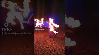 Joseph of Hana Entertainment youtube youtubeshorts shortsyoutube fire firespinning [upl. by Craggy]