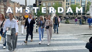 Amsterdam Walking Tour  De Pijp To Amsterdam Central Station  A Busy Wednesday In Amsterdam🇳🇱 [upl. by Inot]