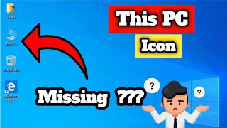 This PcMy computer Desktop Icons missing  add windows 1011 Desktops icons [upl. by Pascia]