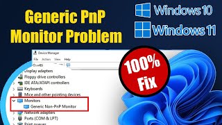 Fix Windows 1110 Generic PnP Monitor Problem [upl. by Wong338]