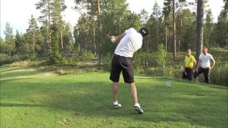 Golf vs Disc Golf Challenge in Skellefteå Sweden [upl. by Valenka]