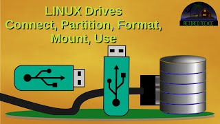 Linux Drives Connect Partition Format Mount and Use [upl. by Zena948]