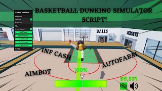 Dunking Simulator Script Aimbot Autofarm INF Cash And More PASTEBIN [upl. by Alilahk627]