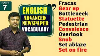 Advance Vocabulary Practice in English 7The Hindu Newspaper VocabularySpoken English I IELTSOET [upl. by Carlo851]