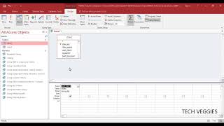 How to use Aggregate Functions such as Sum and Average in MS Access Queries  Tech Veggies [upl. by Annaerb895]