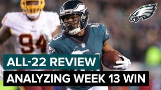 Analyzing The Victory Over Washington  Eagles All22 Review [upl. by Esojnauj675]