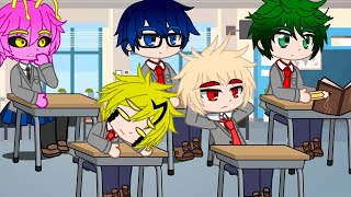 MHA BNHA  ZeroSquad AU  Boss in school meme trend [upl. by Eanehs]