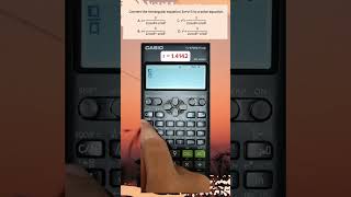 LEPT MATH MAJORSHIP  CALCULATOR TECHNIQUES  RECTANGULAR TO POLAR EQUATION [upl. by Asille]